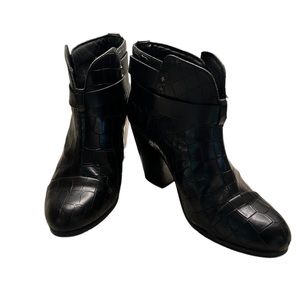 Rag and Bone Crocodile Ankle Booties